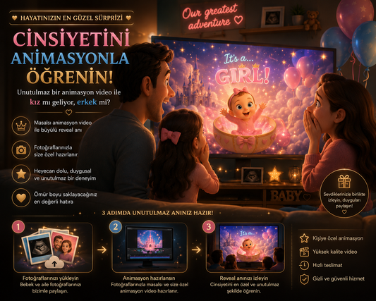 Bebeğinizin Cinsiyetini Animasyonla Öğrenin!